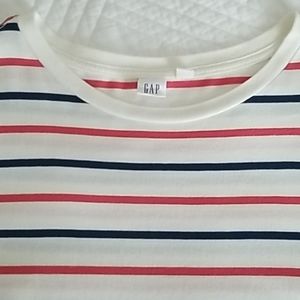 GAP Red, white and blue striped cotton dress